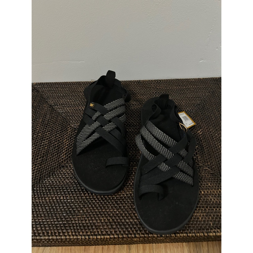 Teva Voya Strappy Sandals Women 9 Hera Black Gorpcore 1099271-W